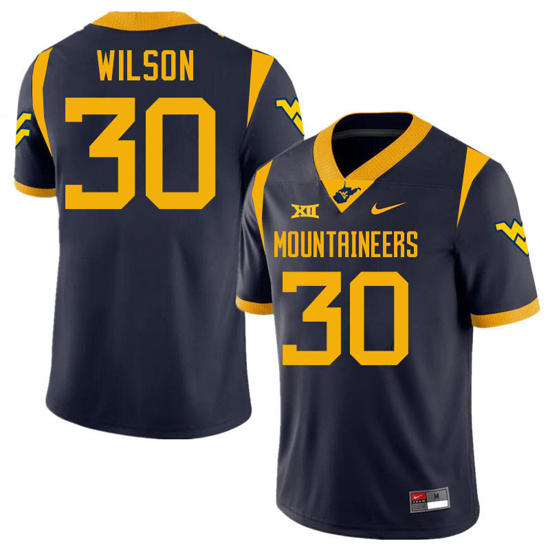 Chase Wilson WVU Jersey,West Virginia Mountaineers #30 Chase Wilson Jersey Youth College-Navy